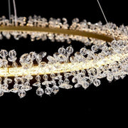 Modern Crystal Golden Chandelier 3-Ring