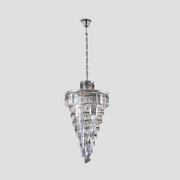 Zinnia Spiral Tiered/ Layered Crystal Staircase Chandelier