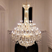 JC Extra Large European-style Multi-layers Candle Luxury Crystal Chandelier