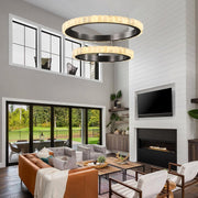 Avalon Alabaster Modern Led Chandelier