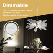 Modern Chandeliers for Dining Room D23'' Leaf Chandelier Light Fixture