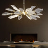 Modern Chandeliers for Dining Room L47'' Leaf Chandelier Light Fixture