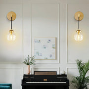 Brass Wall Sconces, Gold Glass Wall Sconce Lighting