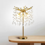 Jchandelier Table Lamp, 14.2'' Modern Crystal Table Lamps for Bedroom Living Room