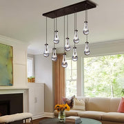 JC Raindrops Rectangle Chandelier