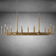 Thaddeas Forged Linear Chandelier 54" 72" 96"