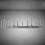 Thaddeas Forged Linear Chandelier 54" 72" 96"