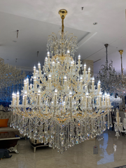 JC Huge Crystal Chandelier For Hotel Restaurant Coffee Shop