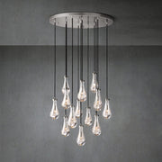 Raindrop Round Chandelier 36"