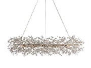 Eamon Crystal Flowers Creative Oval Chandelier