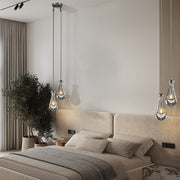 JC Raindrops 2-Light Rod Round Chandelier