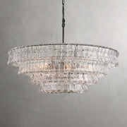 JC Ghiaccio Round Chandelier 36"