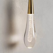 JC Raindrop Glass Solitaire Wall Sconces For Bedroom