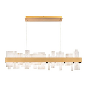 Acropolis 46in LED Linear Alabaster Chandelier