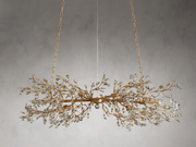 Eamon Crystal Flowers Creative Linear Chandelier 43", 68"