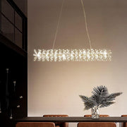 Modern Stylish Long Crystal Chandelier