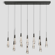 Soltaire Linear Chandelier 37'' 70''W