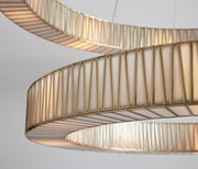 Jared Modern Round Two-Tier Chandelier 47", 60"