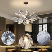 Modern Chandeliers for Dining Room L39'' Leaf Chandelier Light Fixture