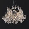 Crystal Chandelier for Dining Room, 31.5" Modern Silver Tree Branch Chandelier