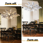 Modern Chandeliers for Dining Room L39'' Leaf Chandelier Light Fixture