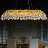 Gold Crystal Chandelier, 51'' Modern Chandeliers Tree Branch-Leaf Chandelier