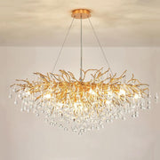 JC Teardrop Branch Raindrop Tree Crystal Chandelier