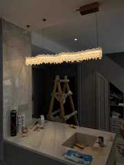 JC Rock Crystal Linear Chandelier