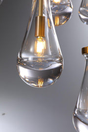 Raindrop Round Chandelier 36"
