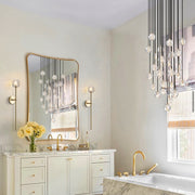 Bille De Crystal Glass Grand Wall Sconces