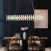 Modern Stylish Long Crystal Chandelier