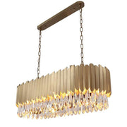 JC Alicante Tiered Linear Crystal Chandelier