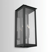 JC Rectangular Box 36"H 4-Light Lantern Wall Sconce Outdoor