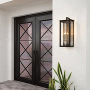 JC Rectangular Box 36"H 4-Light Lantern Wall Sconce Outdoor