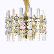 JC Ariel Gem Round Crystal Chandelier