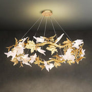 JC Branch Maple Leaf Crystal Chandelier