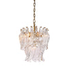 JC Firoze Glass Leaf Tiered Chandelier