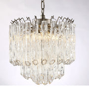 JC Caprice Curved Tubular Glass Chandelier