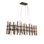 JC Sanjil Linear Glass Chandelier