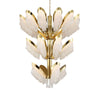 JC Palm-Villa Murano Glass Wide Foyer Chandelier