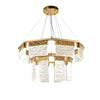 JC Aimee 2-Tier Round Down-light LED Chandelier