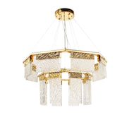 JC Aimee 2-Tier Round Down-light LED Chandelier