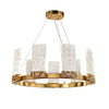 JC Aimee 1-Tier Round LED Ring Chandelier