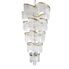 JC Bourbons Louis Flower 5-Tier Crystal Round Chandelier