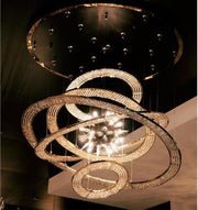 JC Aleron Crystal Ring Sputnik Chandelier