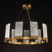 JC Aimee 1-Tier Round LED Ring Chandelier