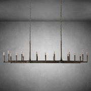 Thaddeas Forged Linear Chandelier 54" 72" 96"