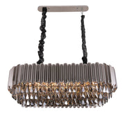 JC Alicante Tiered Linear Crystal Chandelier