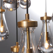 Raindrop Round Chandelier 36"