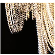 JC Liz Luxury Aluminum Chain Tassel Chandelier